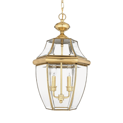 Lampes suspendues extérieures laiton