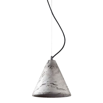 Lampes suspendues en béton