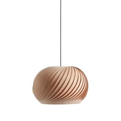 Lampes suspendues en bois