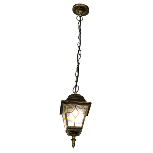 Lampes suspendues dextérieur or antique SALZBURG style Tiffany