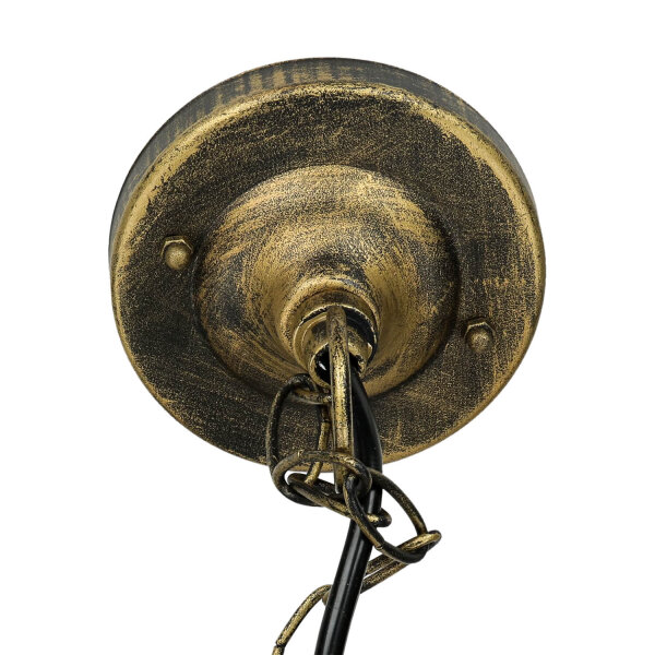 Lampes suspendues dextérieur or antique SALZBURG style Tiffany