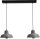 Lampe &agrave; suspendre en anthracite