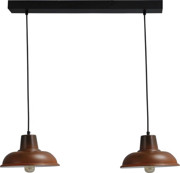 Vintage lampe suspendue en rouille brun