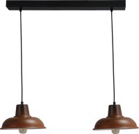 Vintage lampe suspendue en rouille brun