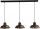Lampe &agrave; suspendre en rouille brune