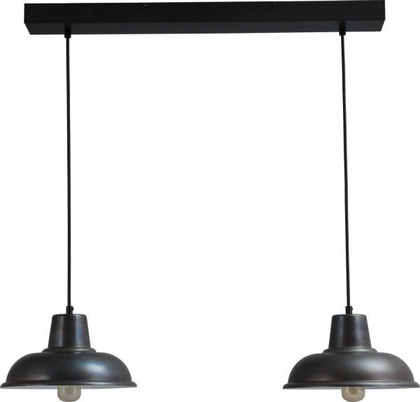 Lampe dintérieur en métal noir et rouge