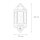 Applique extérieure LIVORNO Rustikal E27 IP44