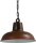 Lampe &agrave; suspendre rouille &Oslash;36cm
