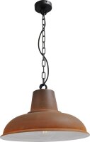 Suspension industrielle en rouille brun
