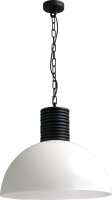 Lampe &agrave; suspendre design LARINO Blanc &Oslash;50cm...