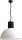 Lampe &agrave; suspendre design LARINO Blanc &Oslash;50cm fait main