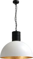 Lampe &agrave; suspendre LARINO Blanc Or &Oslash;50cm E27...