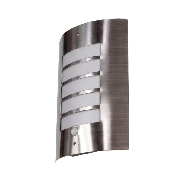 Applique murale détecteur de mouvement acier inoxydable IP44 résistant aux intempéries