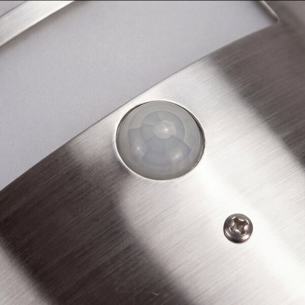 Applique murale détecteur de mouvement acier inoxydable IP44 résistant aux intempéries