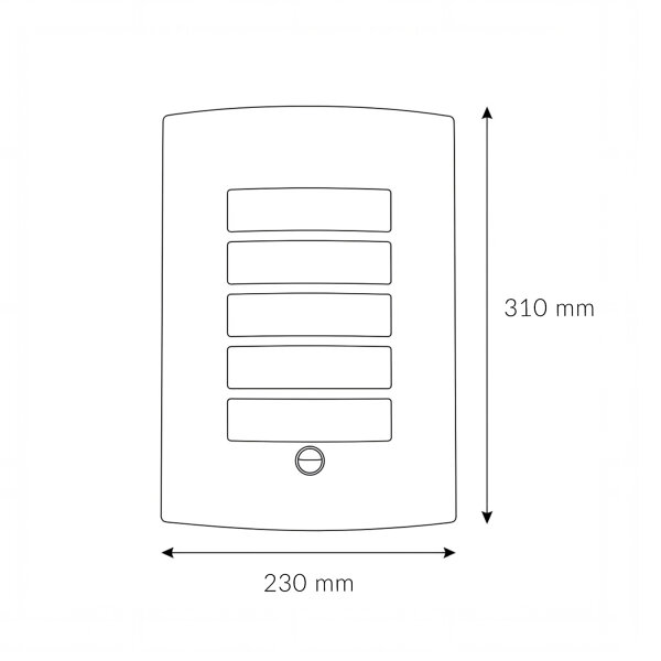 Applique murale détecteur de mouvement acier inoxydable IP44 résistant aux intempéries