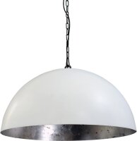 Suspension design blanc argent&eacute; grand &Oslash;60cm...