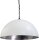 Suspension design blanc argent&eacute; grand &Oslash;60cm LARINO