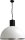 Suspension industrielle Blanc Argent &Oslash;60cm LARINO