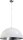 Premium Suspension Blanc Argent Ø60cm E27 LARINO