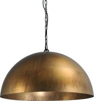 Loft Lampe &agrave; suspendre laiton antique grand...