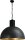 LARINO Lampe &agrave; suspendre Gris M&eacute;tal Or Grand &Oslash;60cm