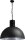 LARINO Lampe &agrave; suspendre Gris M&eacute;tal Argent&eacute; Grand &Oslash;60cm