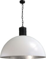 Suspension design XXL &Oslash;80cm blanc argent&eacute;...