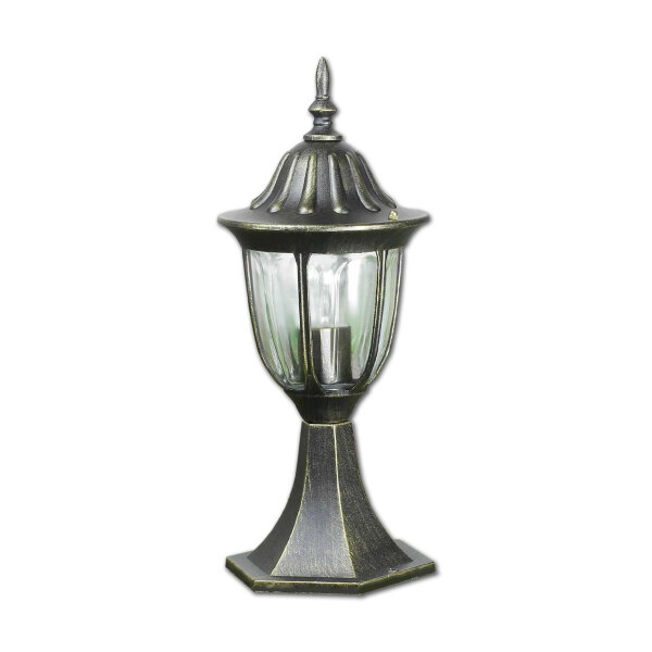 Lampe de socle rustique MILANO or antique 40cm de haut