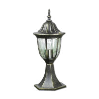 Lampe de socle rustique MILANO or antique 40cm de haut