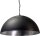 XXL Lampe &agrave; suspendre Gris M&eacute;tal Argent&eacute; &Oslash;80cm LARINO