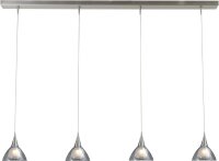Suspension LED moderne lampe économique en nickel mat
