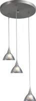 Lampe LED à suspendre avec abat-jour en verre...
