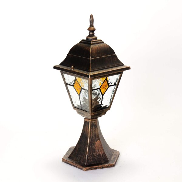 Lampe de socle rustique cuivre antique SALZBURG E27