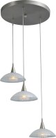 Lampe LED suspendue avec abat-jour en verre mat aspect...
