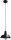 Suspension industrielle Lampe dint&eacute;rieur Noir