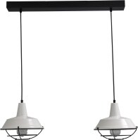 Lampe &agrave; suspendre noire 2flmg