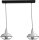 Lampe &agrave; suspendre noire 2flmg