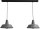 Design Suspension Gris &Oslash;35cm fait main 2flmg