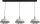 Lampe &agrave; suspendre blanche 3-flmg