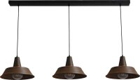 Lampe &agrave; suspendre design brun antique &Oslash;35cm...