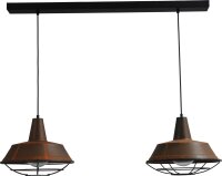 Suspension Marron Antique Grille d&eacute;corative...