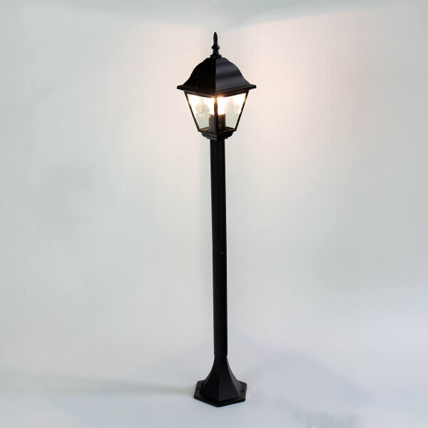 Lampadaire noir dextérieur ROM H:105cm E27 Lanterne