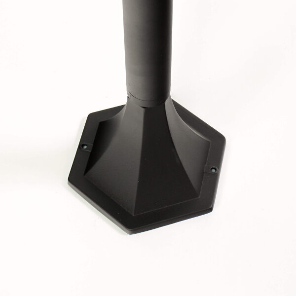 Lampadaire noir dextérieur ROM H:105cm E27 Lanterne