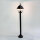 Lampadaire noir dextérieur ROM H:105cm E27 Lanterne