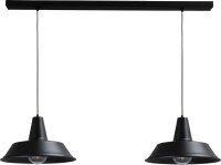 Lampe &agrave; suspendre &eacute;l&eacute;gante noire...