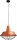 Grande lampe &agrave; suspendre cuivre &Oslash;45cm grille d&eacute;corative E27 Loft