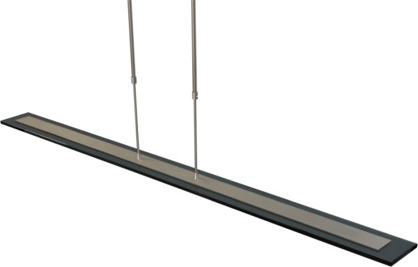 Suspension LED à intensité variable avec abat-jour en verre noir