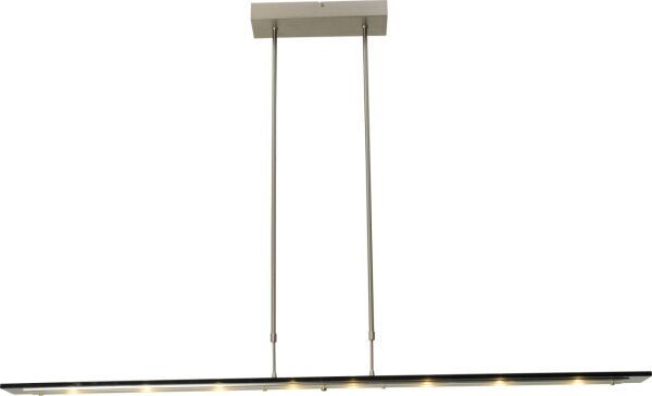 Suspension LED à intensité variable avec abat-jour en verre noir