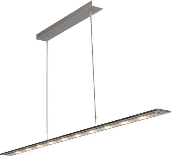 Suspension à LED ajustable Abat-jour en verre Moderne Noir