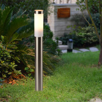 Lampe dallée en acier inoxydable IP44 H:80cm...